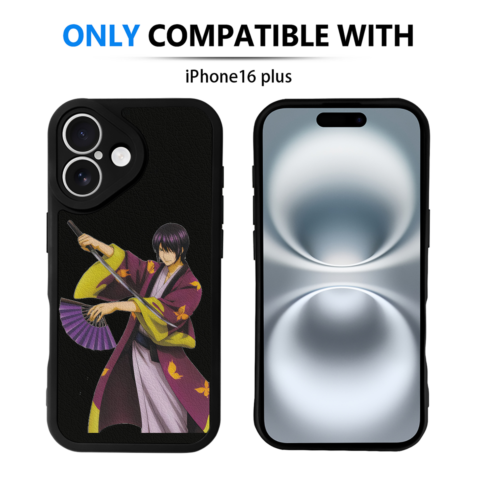 （画像用） ぎんたま 坂田銀時（さかたぎんとき） 神楽 志村新八（しむら しんぱち） GINTAMA Sakata Gintoki Kagura Shimura Shinpachi 【iPhone 16シリーズ対応】シリコンスマホケース（レザー調） 材質：シリコン